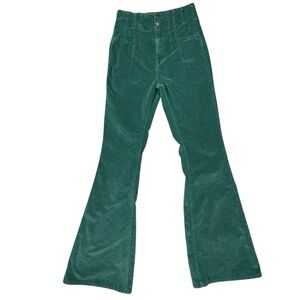 We the Free Jayde Corduroy Flare Boho Chic Festival Groovy Bell Bottom Pants 27